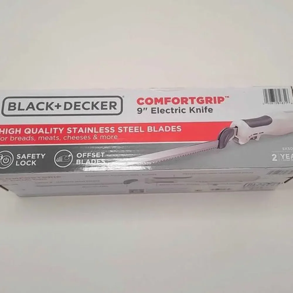 NEW Black & Decker comfort grip electric knife